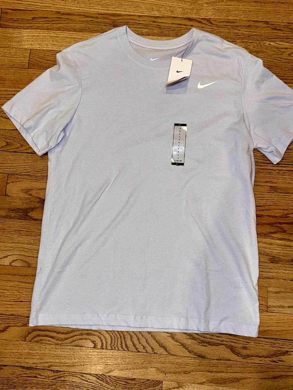 Nike Pale Blue Swoosh Tee Men's L NWT
